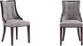 Manhattan Comfort Fifth Avenue Faux Leather Dining Chairs, Parsons Accent by ManhattanComfort