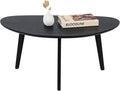 FIRMINANA Small Black Oval Coffee Table by Unknown
