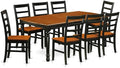 East West Furniture DOPF9-BCH-W 9 Piece Dining Room Furniture Set Includes a by EastWestFurniture