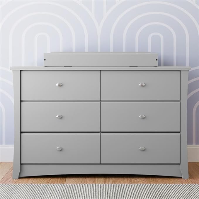 Storkcraft Crescent 6 Drawer Double Dresser – GREENGUARD Gold Certified - Image 4