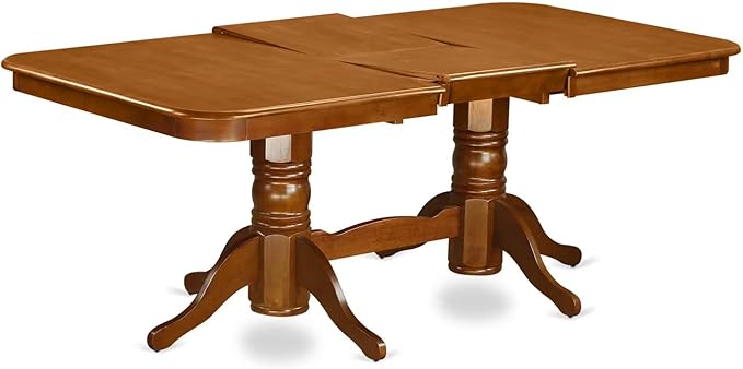 East West Furniture NANA7-SBR-W 7 Piece Kitchen Table Set Consist of a - Image 5