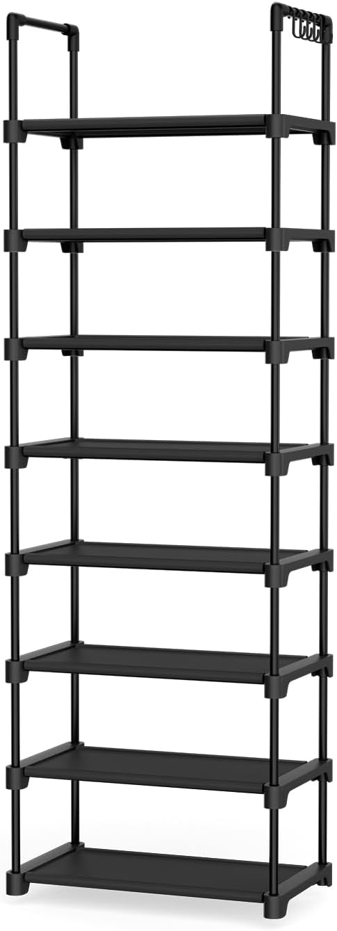 Tall Shoe Rack 8 Tiers, 16-20 Pairs Shoe and Boots Organizer Storage Sturdy - Image 8