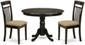 East West Furniture HLCA3-CAP-C 3 Piece Modern Dining Table Set Contains a by EastWestFurniture