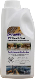 EcoDecors Loveable 2 in 1 Wood & Teak Cleaner and Brightener Gel, 1 L, by EcoDecors