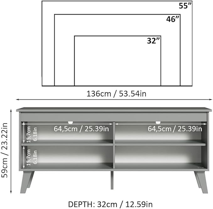 Madesa Compact TV Stand Cabinet - Image 3