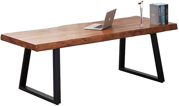 Pine Computer Desk, Modern Solid Wood Home Office Desk, Long Rural Farmhouse - Image 8