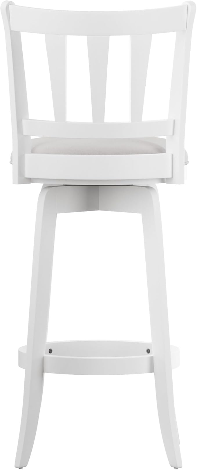 HILLSDALE Presque ISLE Wood BAR Height Swivel Stool White - Image 13