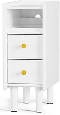 Huolewa Narrow Nightstand with 2 Drawers by Huolewa