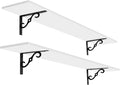 DINZI LVJ Long Wall Shelves, 55.1" Large Floating Shelves Set of 2, Wide by DINZILVJ