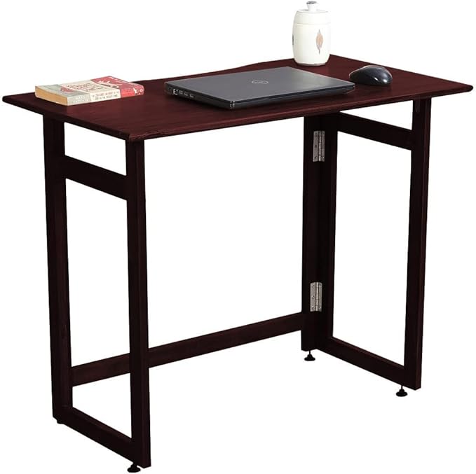 Dawn Riser Solid Wood Folding Table Desk, Space Saving, Easy Storage, Sleek - Image 5