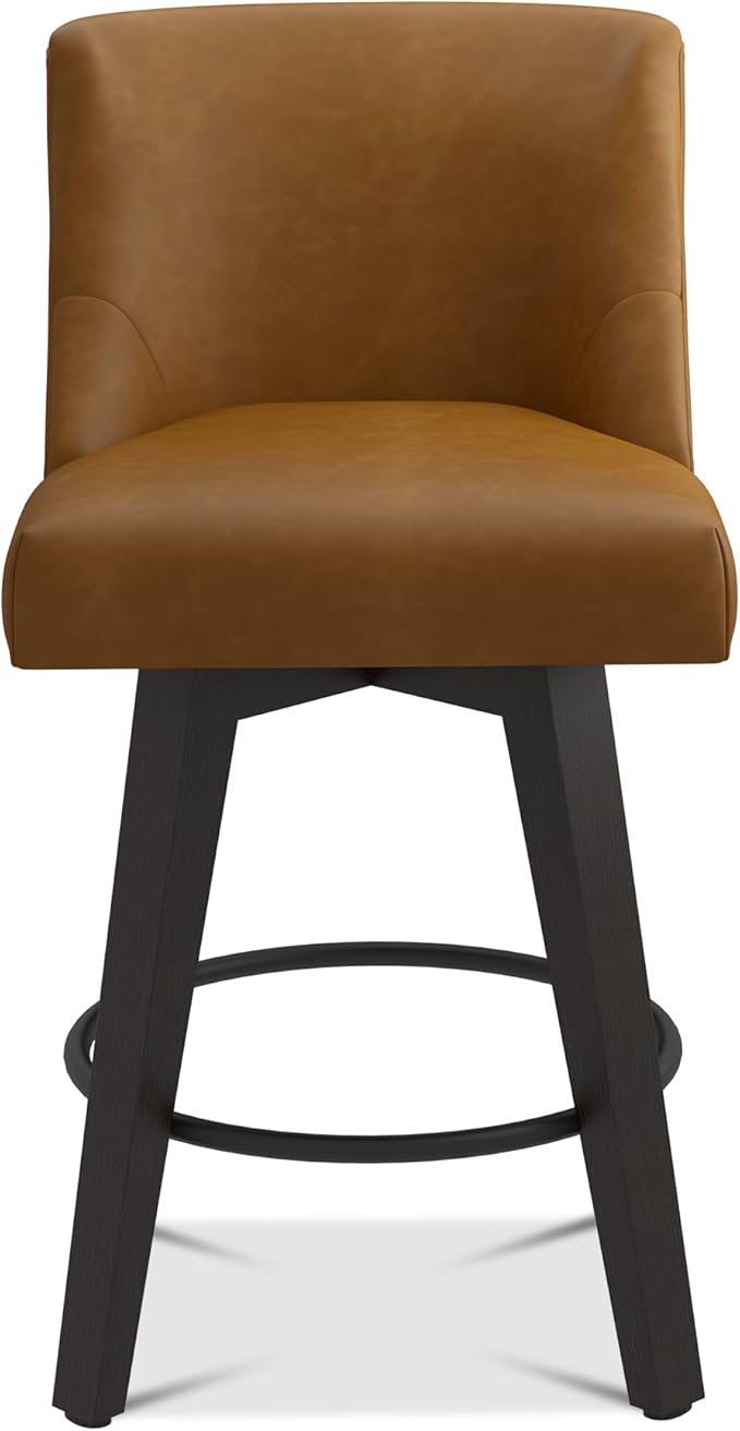 Bar Stools Set of 2, Upholstered Kitchen Island Counter Stools - Image 5