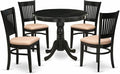 East West Furniture ANVA5-BLK-C 5 Piece Dining Room Furniture Set Includes a by EastWestFurniture