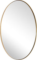 ANDY STAR Gold Oval Mirrors for Bathroom, 24x36 Inch Brushed Gold Stainless by ANDYSTAR