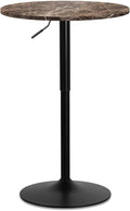 Athena Collection Modern Bar Table Round Top Height Adjustable, Tall Bistro Pub by AthenaCollectionFurniture