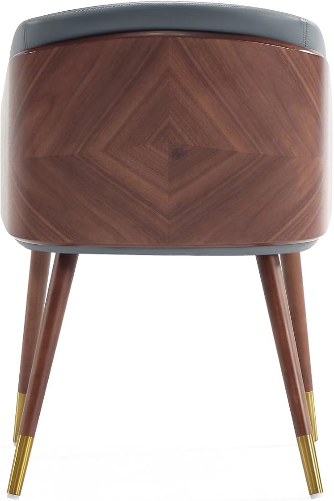 Manhattan Comfort Reeva Modern Dining Chair Upholstered in Tight Fit Leatherette - Image 9
