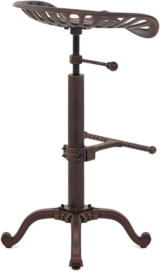 Vintage Tractor Seat Bar Stools Industrial Style Swivel Kitchen Dining Chair - Image 4