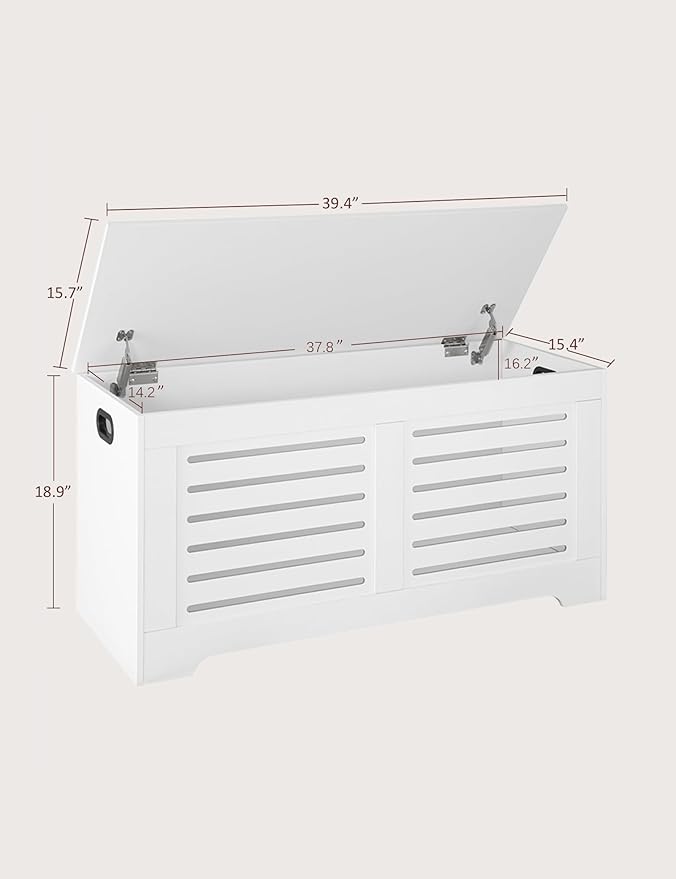 DINZI LVJ Storage Chest, 39.4”Wooden Toy Box - Image 3