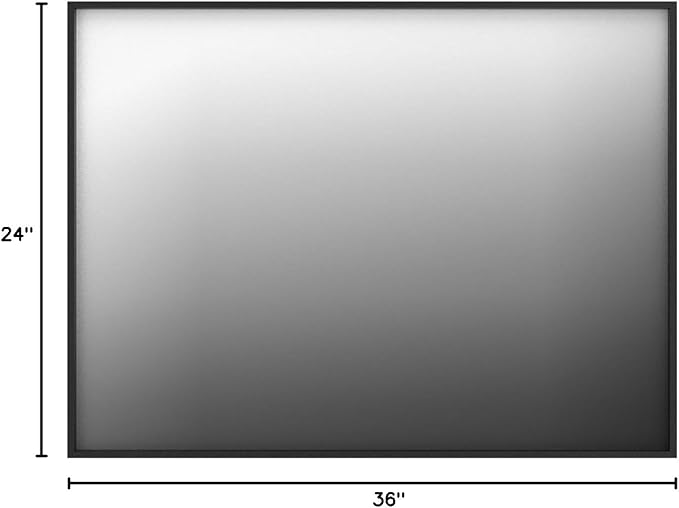 24x36 Inch Black Bathroom Mirror - Image 10