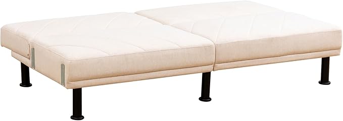 Fold Out Modern Couch Convertible Chair Bed, Sleeper Sofa 2 Seater Loveseat - Image 7
