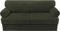 H.VERSAILTEX Sofa Cover 3 Piece T Cushion Loveseat Slipcovers Thick Velvet by HVERSAILTEX