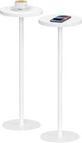 TUTOTAK Tall Round Side Table, Small End Table, Beside Table, Drink Table by WelcometotheTUTOTAKHome