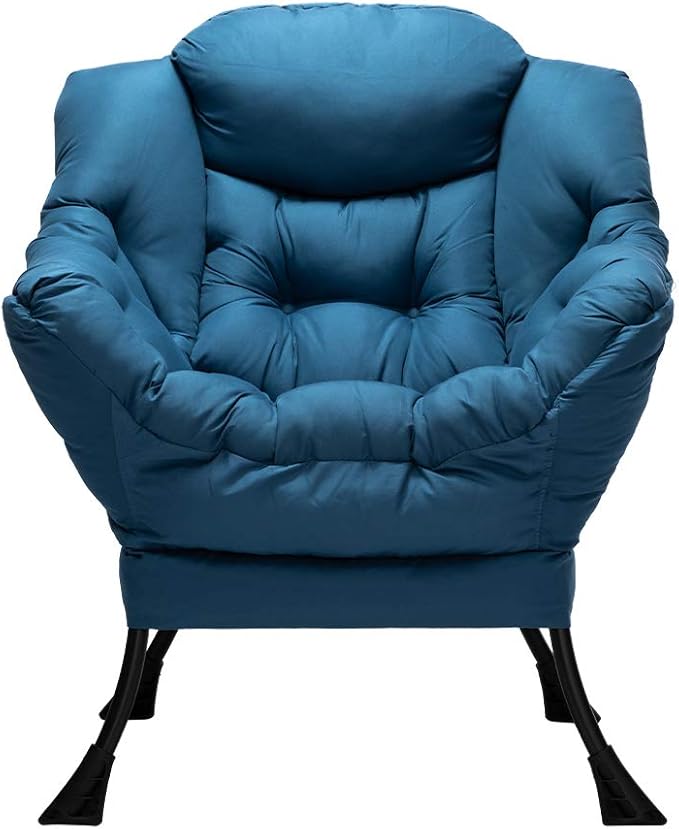 HollyHOME Modern Fabric Large Lazy Accent Chair, Oversized Comfy Reading Lounge - Image 4