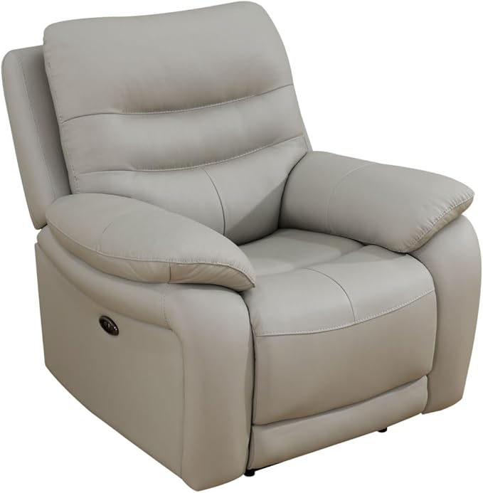 Electric Power Reclining Arm-Chair, Electric Genuine Breathing Leather Recliner - Image 3