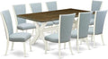 East West Furniture X077VE215-9 9 Piece Kitchen Table Set Includes a Rectangle by EastWestFurniture