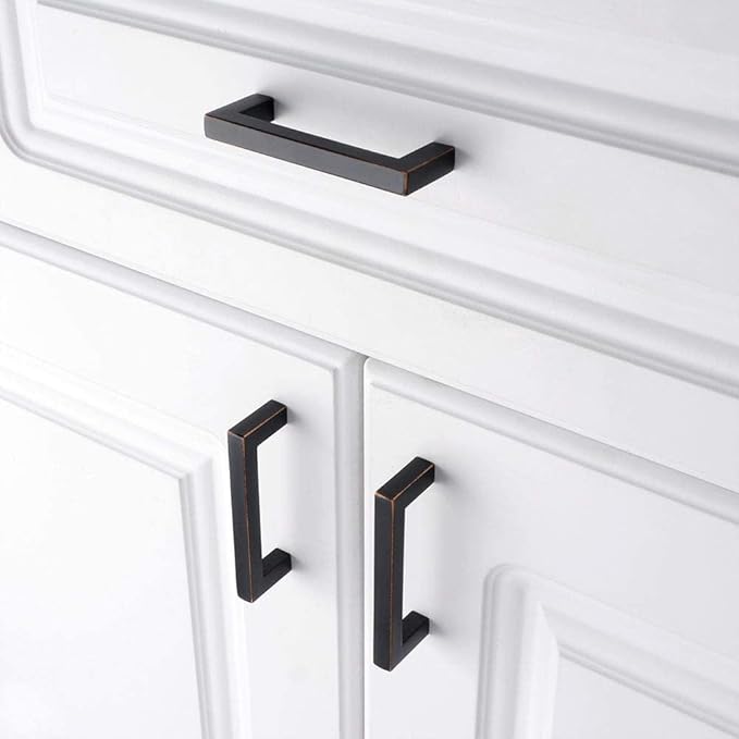 KOOFIZO Oil Rubbed Bronze Cabinet Pulls Bronze Cabinet Handles, 5 Pack 3 Inch - Image 4