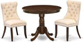 East West Furniture ANDA3-AWA-32 3 Piece Modern Dining Table Set Consists of a by EastWestFurniture