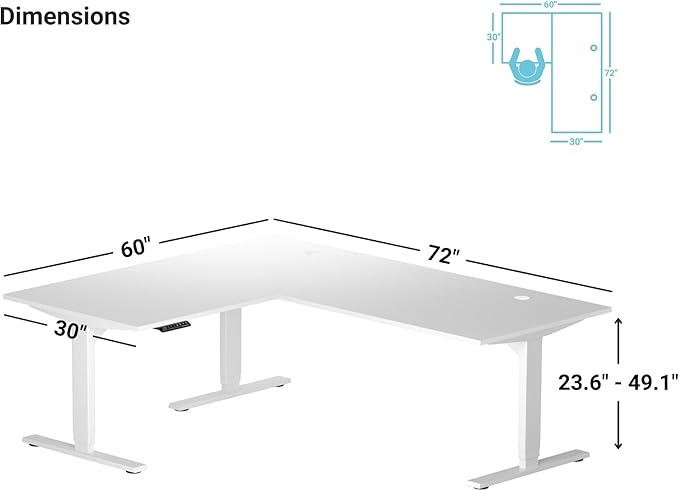 Progressive Desk Stand Up Height Adjustable Electric Standing Desk - Image 2