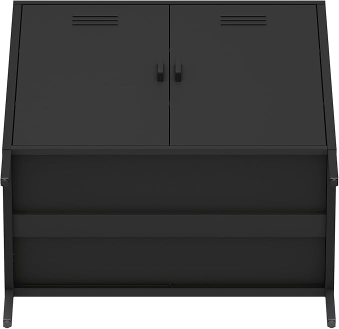 Manhattan Comfort Naomi Modern Metal Accent Cabinet, Minimalist Storage Cabinet - Image 11