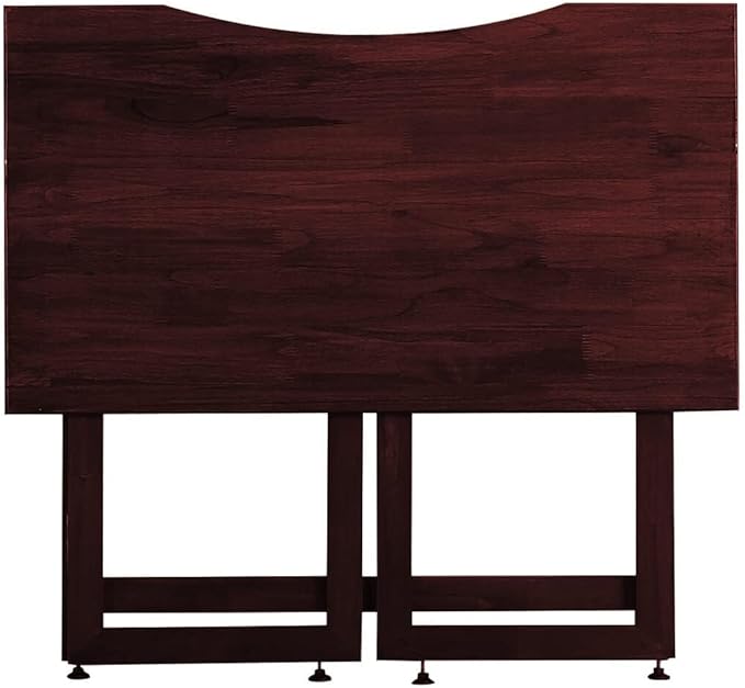 Dawn Riser Solid Wood Folding Table Desk, Space Saving, Easy Storage, Sleek - Image 4