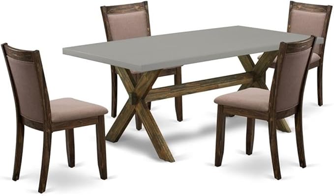 East West Furniture X797MZ748-5 5 Piece Kitchen Table Set by EastWestFurniture