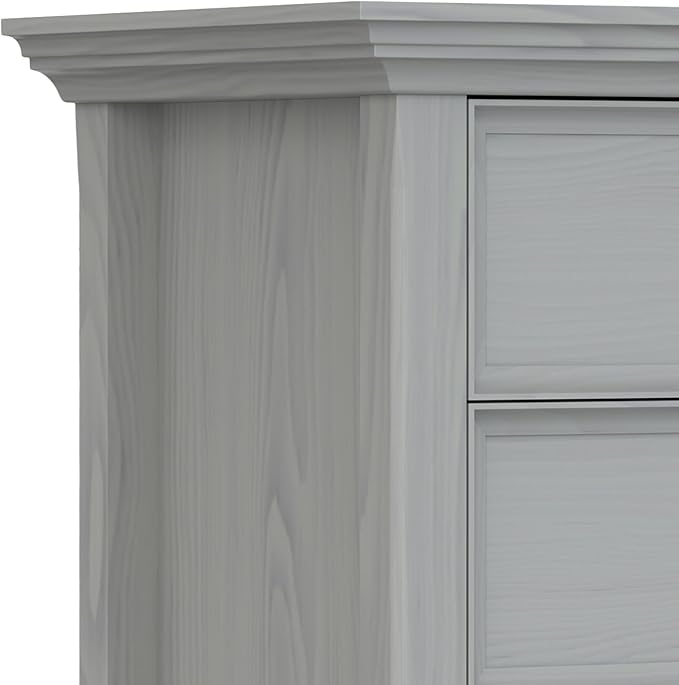 SIMPLIHOME Amherst SOLID WOOD 24 Inch Wide Traditional Bedside Nightstand Table - Image 7