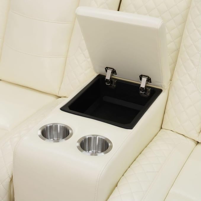 Electric Power Recliner Loveseat Set Living Room Furniture, Comfy Home Theater - Image 4