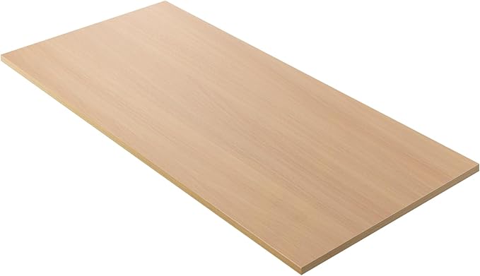 Kaboon Universal Tabletop 45"x20", Solid One-Piece Melamine Table Top, L-Desk by Kaboon