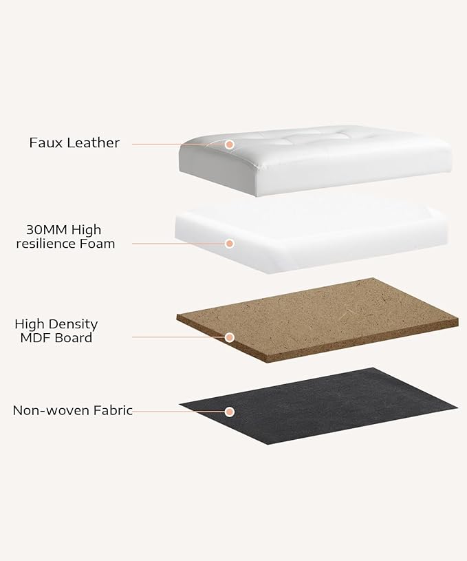 Ottoman Storage Ottoman Foot Rest Stool Foldable Bench - Image 5