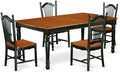 East West Furniture DOVE5-BCH-W 5 Piece Kitchen Table & Chairs Set Includes a by EastWestFurniture