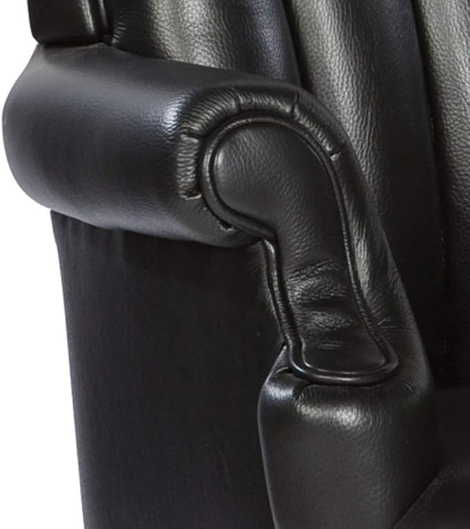 Hekman Furniture Executive Leather Chair Black Color, Highly Supportive Back - Image 5