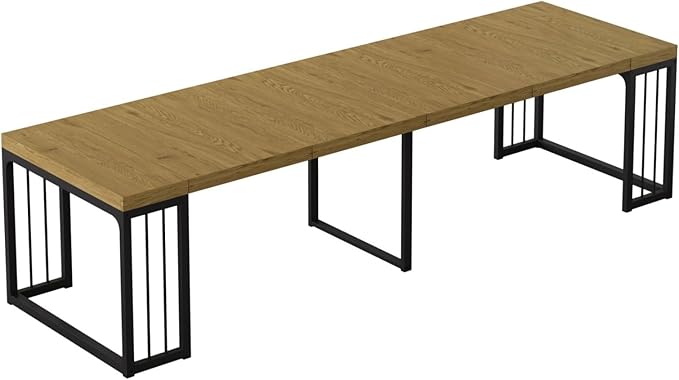 KEIKI 23.62" - 118" L Extendable Foldable Dining Room Table - Image 8