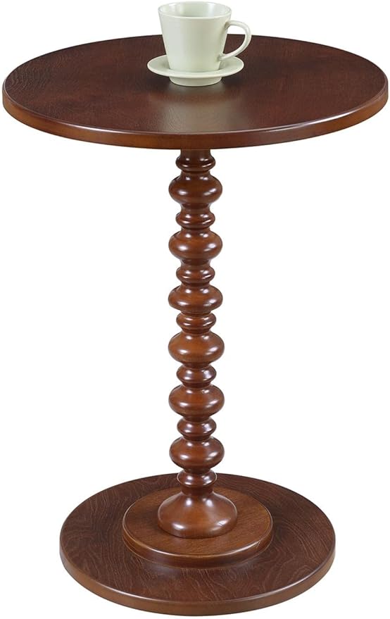 Convenience Concepts Palm Beach Spindle 17.75" Traditional Round End Living Room - Image 4
