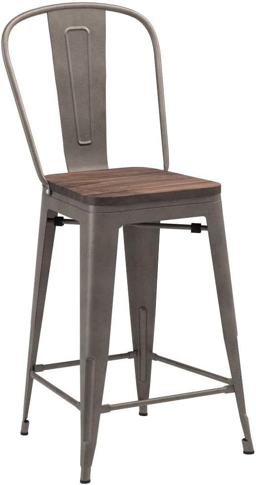 Yongqiang 26 inch Bar Stools Set of 4 Kitchen Counter Height Bar Chairs High - Image 5