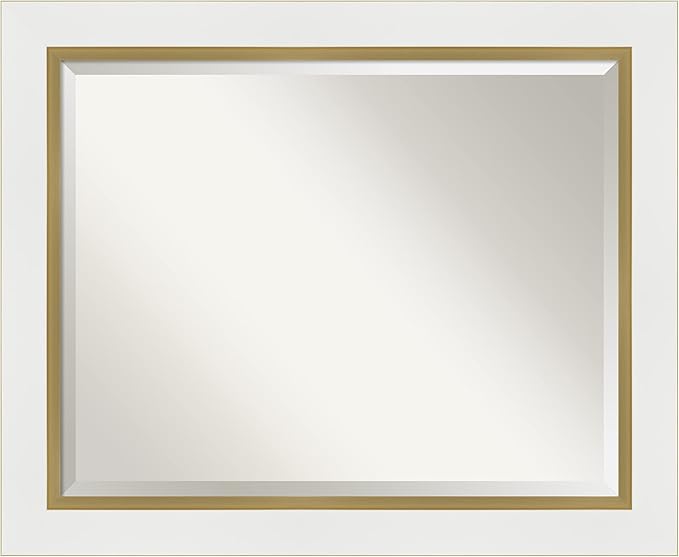 Amanti Art White Bathroom Mirror by AmantiArt