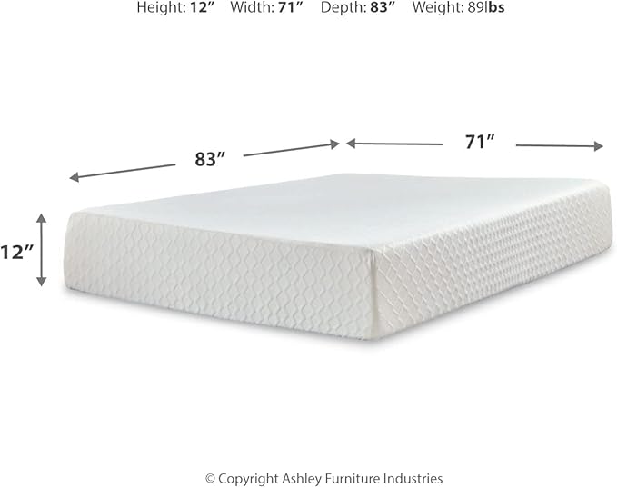 Signature Design by Ashley California King Size Chime 12" Medium Firm Memory - Image 2