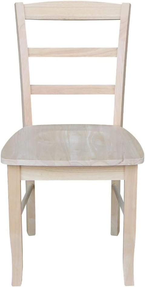 Set of Two Madrid Ladderback Dining Chairs, Unfinished - Image 5