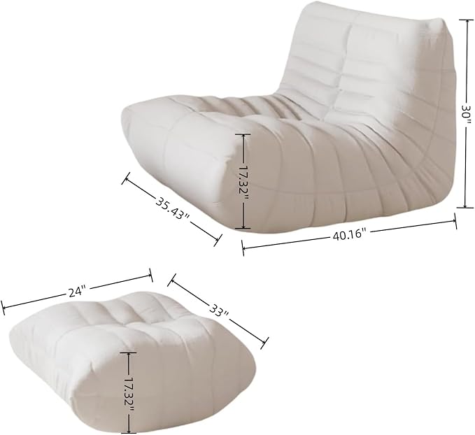Bean Bag Chair - Memory Foam Bean Bag Chair - Image 3