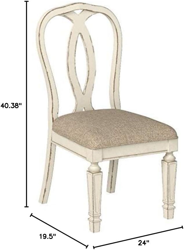 Signature Design by Ashley Realyn French Country Ribbon Back Dining Chair - Image 10
