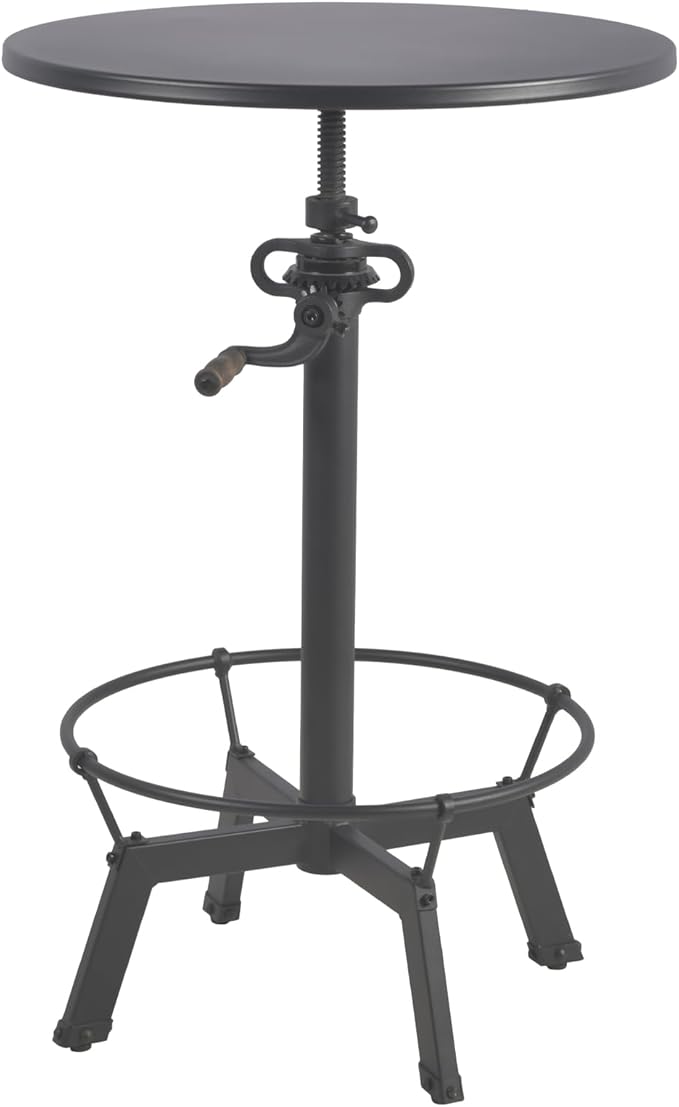 LOKKHAN Industrial Bar Table-33.5-39.4 Inch Tall-Adjustable Bar Height Pub - Image 9