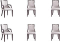 Manhattan Comfort Grand Faux Leather Dining Chairs, Traditional Design by ManhattanComfort